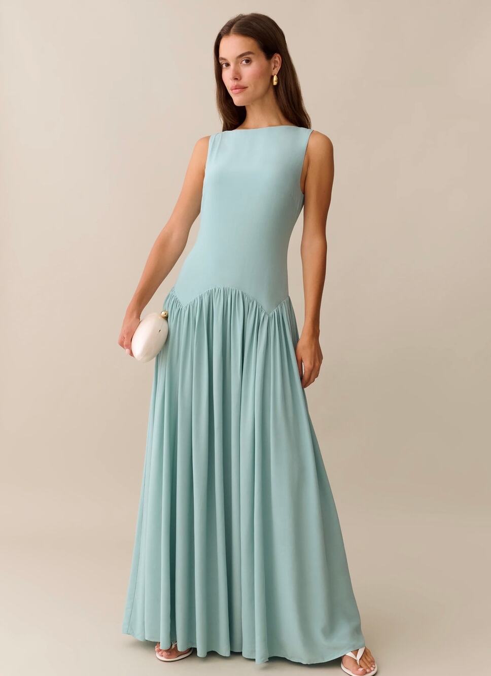 New kourt few moda Odessa light turquoise blue Dress size 6 $222